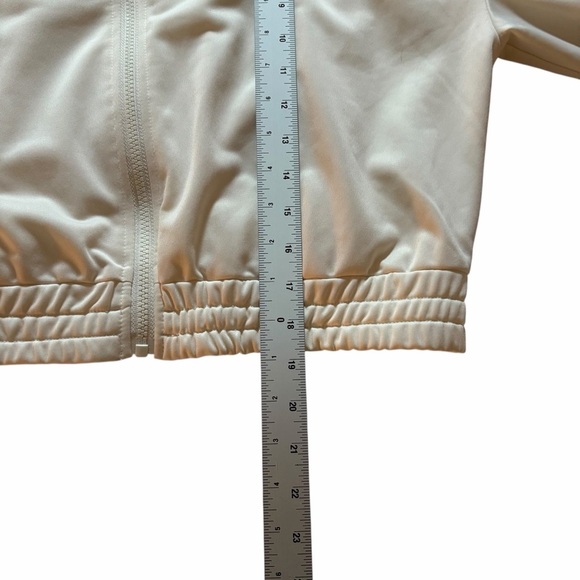 Alo Yoga Prizewinner Cropped Bomber Jacket | Bone Ivory | Size L - Picture 14 of 15